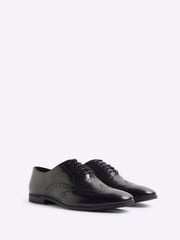 River Island Black Wide Fit Brogues Shoes - Image 3 of 6