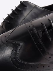 River Island Black Wide Fit Brogues Shoes - Image 6 of 6