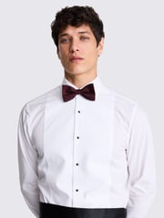 MOSS Red Black Silk Paisley Ready Bow Tie - Image 2 of 2