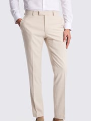 MOSS Natural Slim Fit Trousers - Image 1 of 3