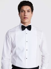 MOSS Black Black Silk Paisley Ready Bow Tie - Image 2 of 2