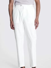 MOSS White Pleated Trousers - Image 1 of 5