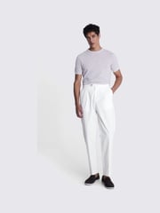 MOSS White Pleated Trousers - Image 3 of 5
