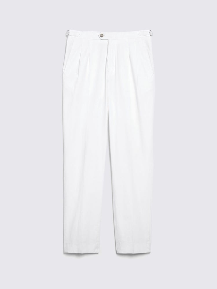 MOSS White Pleated Trousers - Image 5 of 5
