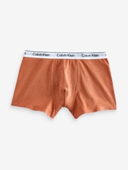 Calvin Klein Navy Blue Modern Cotton Trunks 3 Pack - Image 2 of 5