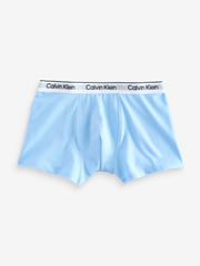 Calvin Klein Navy Blue Modern Cotton Trunks 3 Pack - Image 3 of 5