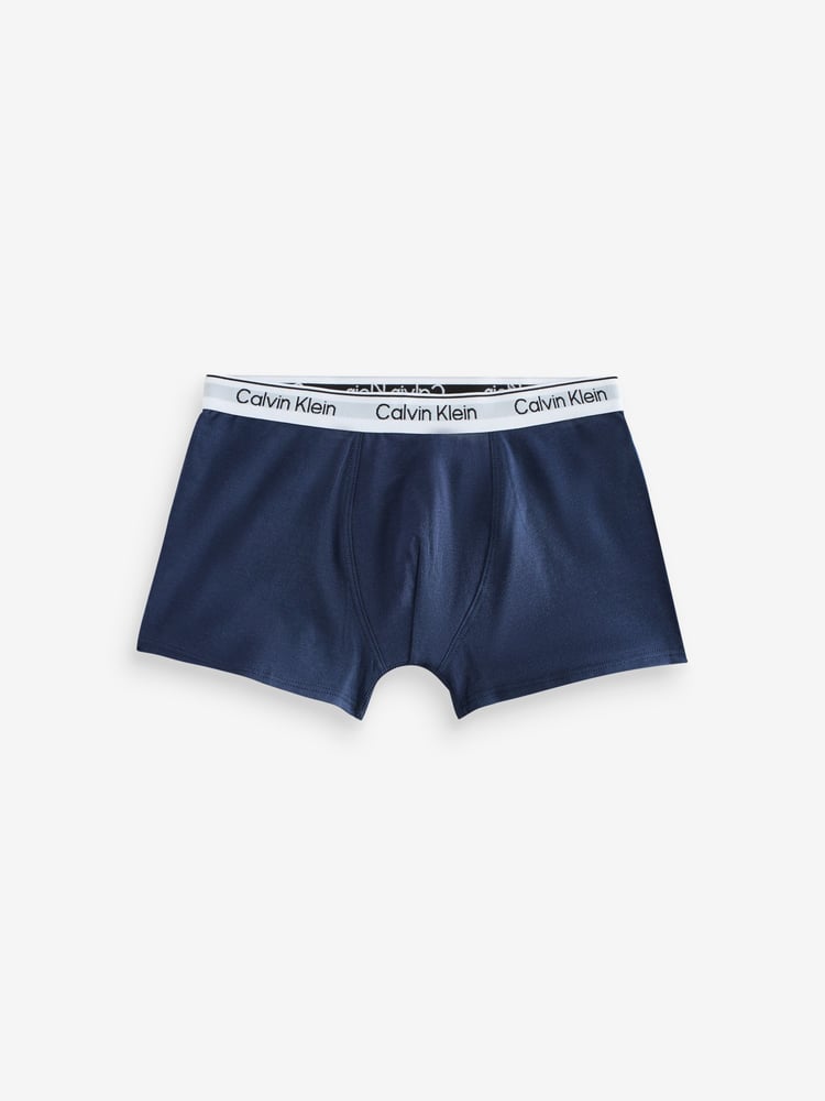 Calvin Klein Black/chrome Trunks 3 Pack - Image 4 of 4