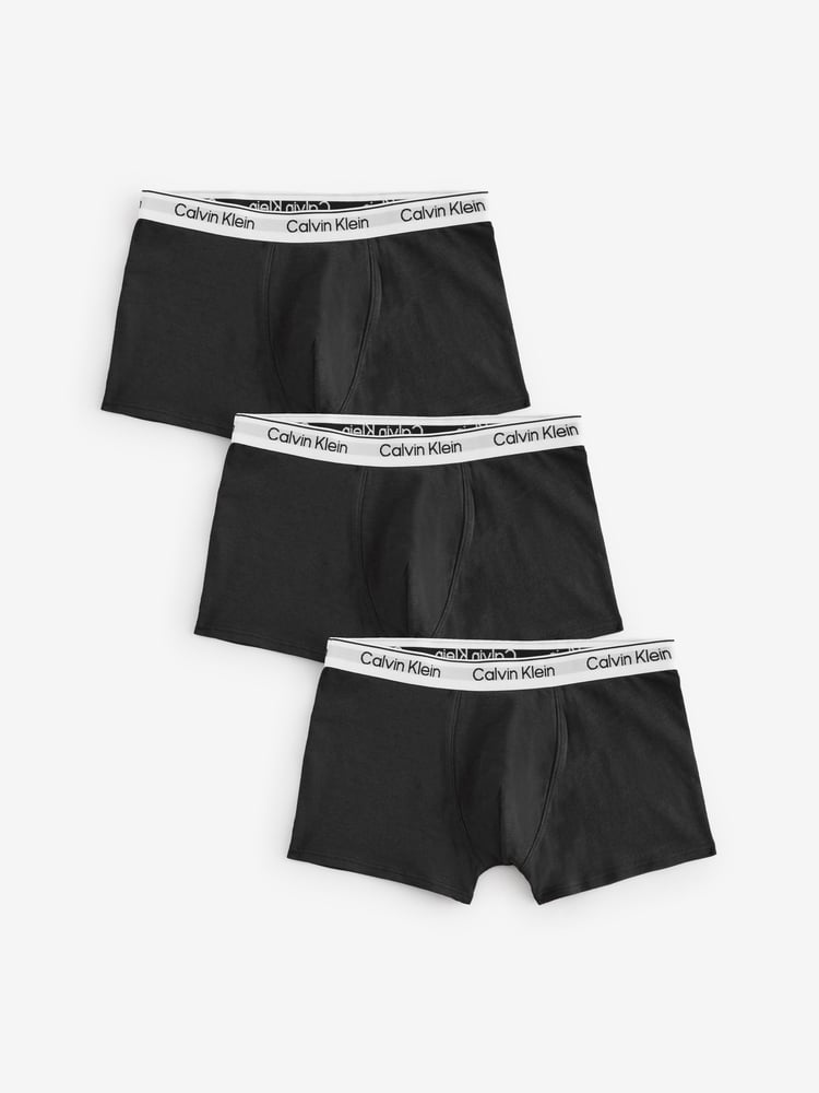 Calvin Klein Black Trunks 3 Pack - Image 1 of 4