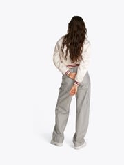 Tommy Jeans White Satin Coach Jacket - Image 3 of 7