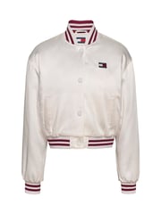 Tommy Jeans White Satin Coach Jacket - Image 5 of 7