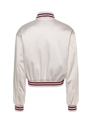 Tommy Jeans White Satin Coach Jacket - Image 6 of 7
