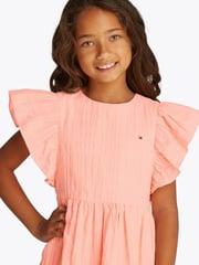Tommy Hilfiger Orange Flare Dress - Image 3 of 5