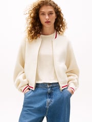 Tommy Hilfiger x Sofia Richie Grainge Knit Bomber Jacket. - Bild 1 von 4