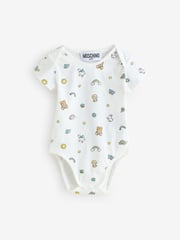 Moschino Natural Baby Logo Bodysuits 2 Pack With Giftbox - Image 2 of 6