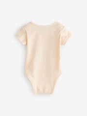 Moschino Natural Baby Logo Bodysuits 2 Pack With Giftbox - Image 4 of 6