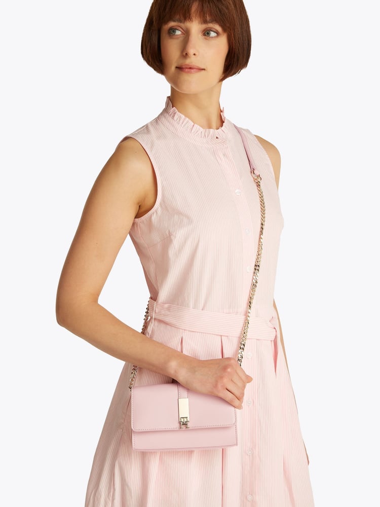 Tommy Hilfiger Pink Heritage Mini Cross-Body Bag With Chain - Image 2 of 5
