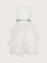 Monsoon White Organza Flower Can Dress - Image 2 of 4
