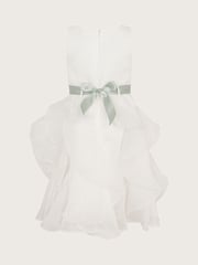 Monsoon White Organza Flower Can Dress - Image 3 of 4
