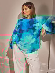 Live Unlimited Cream Curve Straight Crepe Trousers - Image 2 of 2