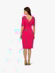 Adrianna Papell Pink Roll Neck Sheath With V Back Dress - Image 2 of 6