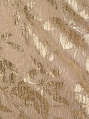 Adrianna Papell Gold Foil Leaf Mermaid Gown - Image 6 of 6