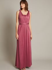 Monsoon Pink Thea Multiway Bridesmaid Dress - Image 1 of 4