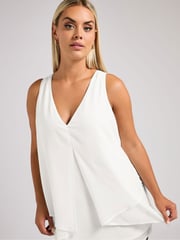 Yours Curve White London Layered Top - Image 2 of 6
