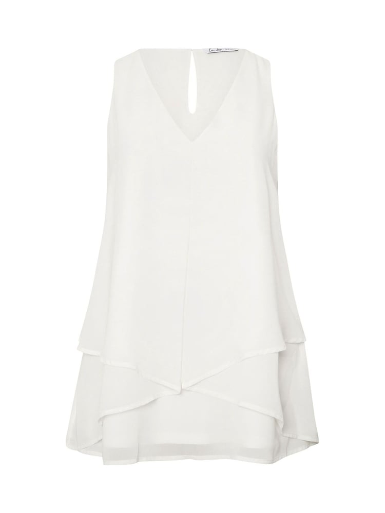 Yours Curve White London Layered Top - Image 6 of 6
