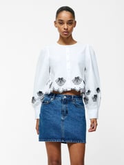 French Connection White Cambria 100% Cotton Long Sleeves Shirt - Image 1 of 5