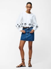 French Connection White Cambria 100% Cotton Long Sleeves Shirt - Image 3 of 5