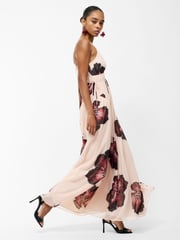 French Connection Pink Elyse Hallie Crinkle Maxi Dress - Image 3 of 5