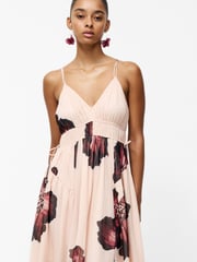 French Connection Pink Elyse Hallie Crinkle Maxi Dress - Image 5 of 5