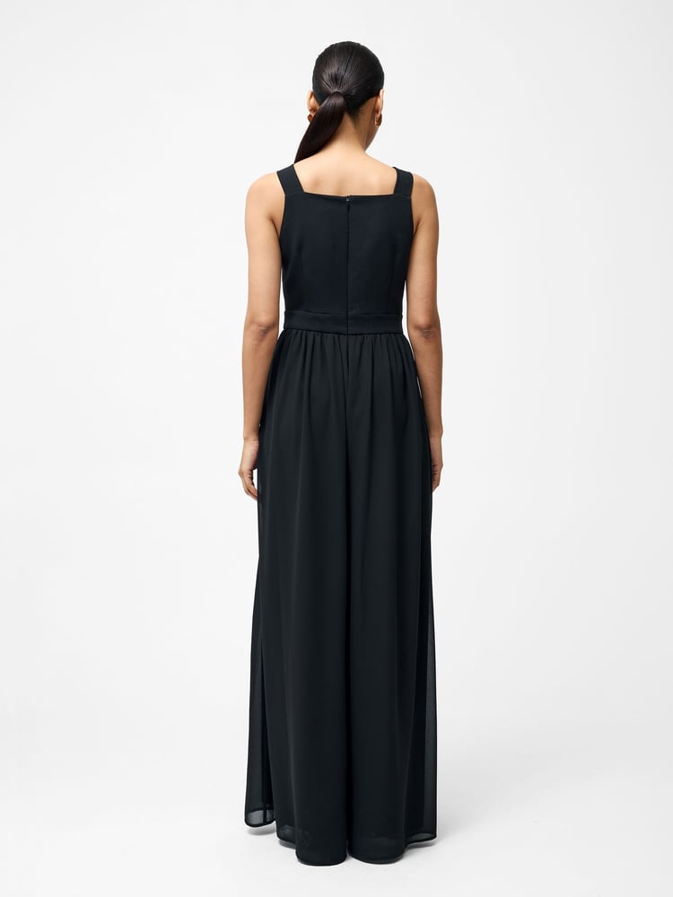 French Connection Black Azra Eden Mix Jumpsuit - Image 2 of 4