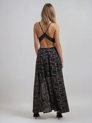 Religion Brown Gigi Maxi Dress With Open Back In Dark Tie Dye Print - Image 2 of 6