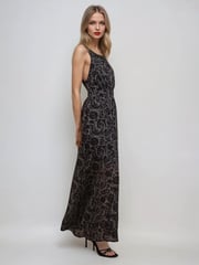 Religion Brown Gigi Maxi Dress With Open Back In Dark Tie Dye Print - Image 4 of 6