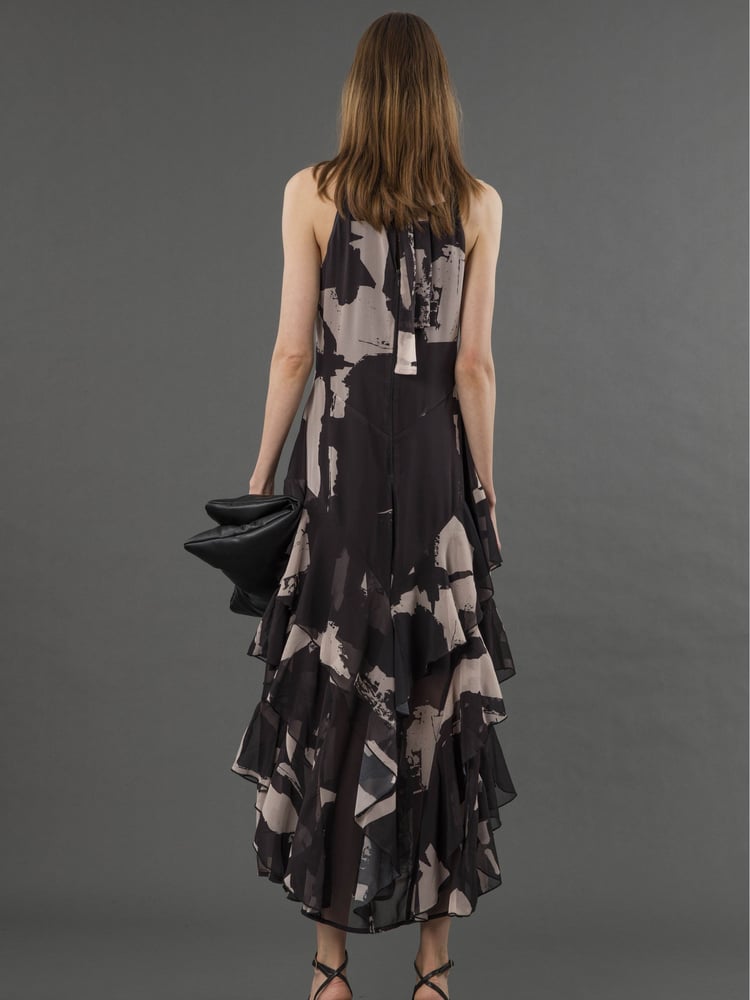 Religion Black Taylor Maxi Dress With Full Frill Skirt - Image 2 of 6