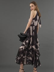 Religion Black Taylor Maxi Dress With Full Frill Skirt - Image 3 of 6