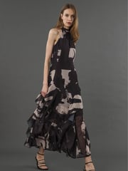 Religion Black Taylor Maxi Dress With Full Frill Skirt - Image 4 of 6