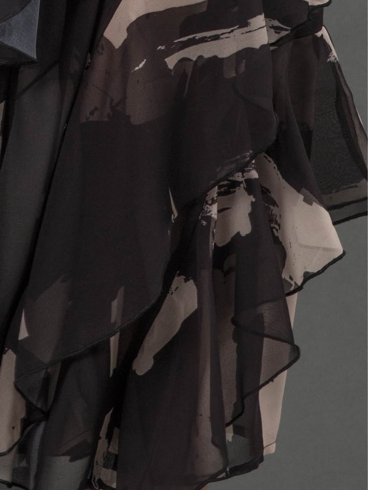 Religion Black Taylor Maxi Dress With Full Frill Skirt - Image 6 of 6