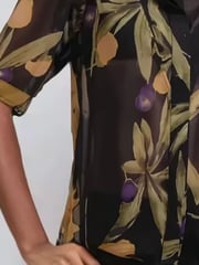 Religion Yellow Indium Shirt Blouse With Puff Shoulder - Image 6 of 6