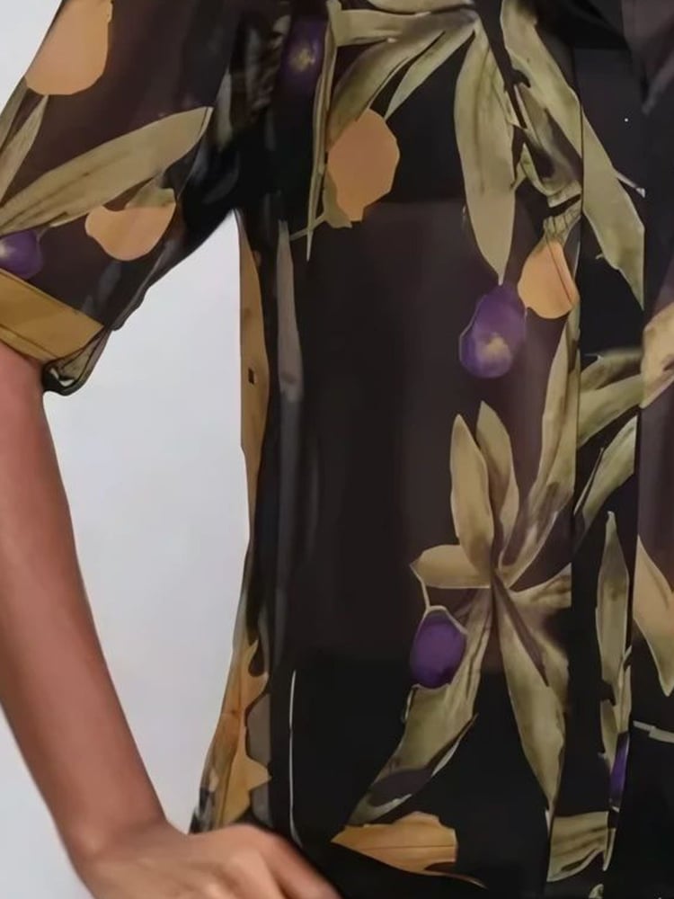 Religion Yellow Indium Shirt Blouse With Puff Shoulder - Image 6 of 6