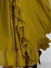 Religion Yellow Kate Maxi Dress With Frills And Spaghetti Straps - Image 5 of 6