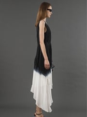 Religion Black Serpentine Assymetric Dress In Dip Dye - Image 6 of 6