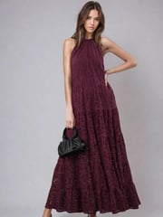 Religion Red Eileen Tiered Maxi Lace Dress - Image 1 of 6