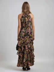 Religion Yellow Taylor Maxi Dress With Full Frill Skirt - Image 4 of 6