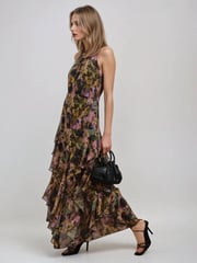 Religion Yellow Taylor Maxi Dress With Full Frill Skirt - Image 5 of 6