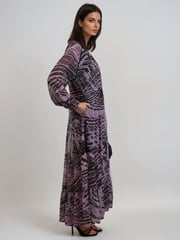 Religion Purple Callisto Maxi Dress With Tiered Skirt And Drawstring Waist - Image 6 of 6