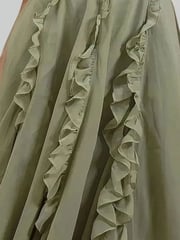 Religion Green Kate Maxi Dress With Frills And Spaghetti Straps - Image 6 of 6