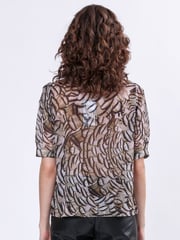 Religion Natural Indium Shirt Blouse With Puff Shoulder - Image 2 of 6