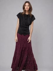 Religion Red Eileen Tiered Maxi Lace Skirt - Image 2 of 5